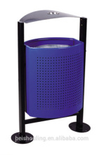 new galvanized stainless steel garbage can