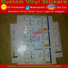 Waterproof Numbered Vinyl Sticker