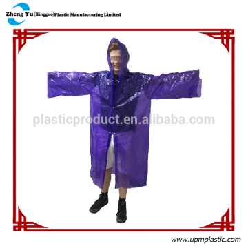 Adult size disposable camping outdoor rain ponchos/coat