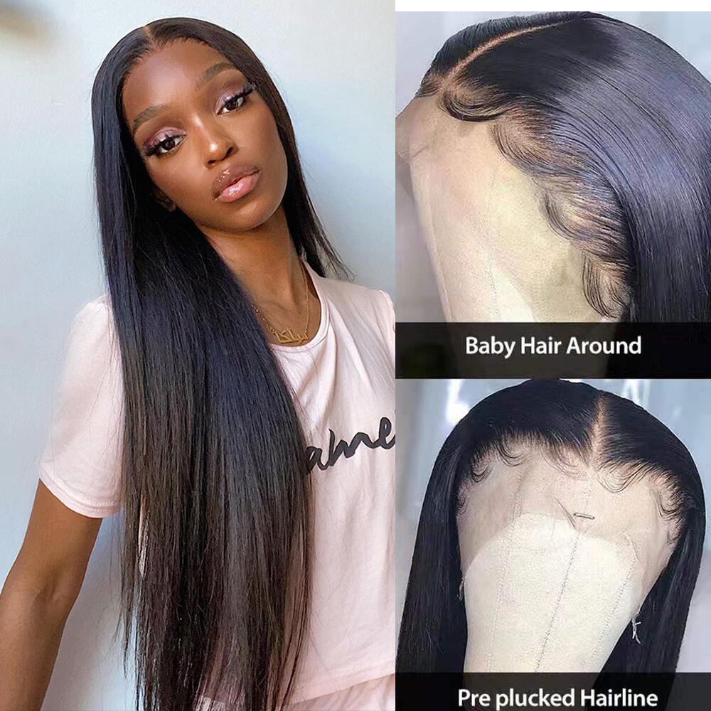 Body Wave 13*4 Lace Human Hair Wigs 10 -26inch Straight Human Hair Wigs 100% Brazilian Human Hair