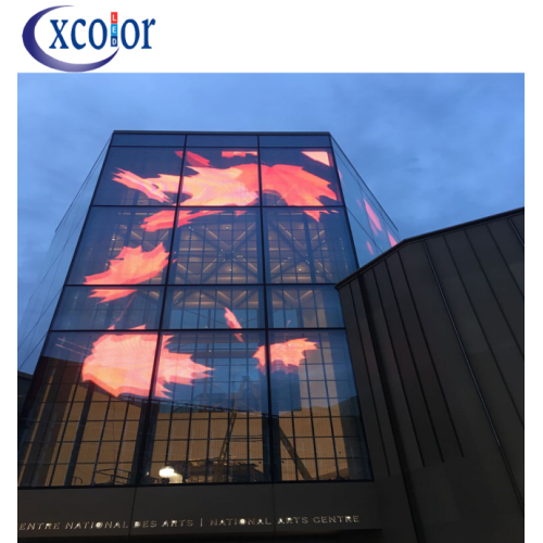 P7.81 Transparent LED Fixed Display Full Color Advertising