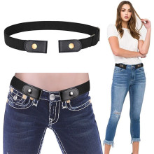 Fashion Stretch Adjustable Belt Dresses with Slim Elastic Invisible Waist Belt for Jeans