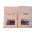 Impression du sac compostable biodégradable à fond plat