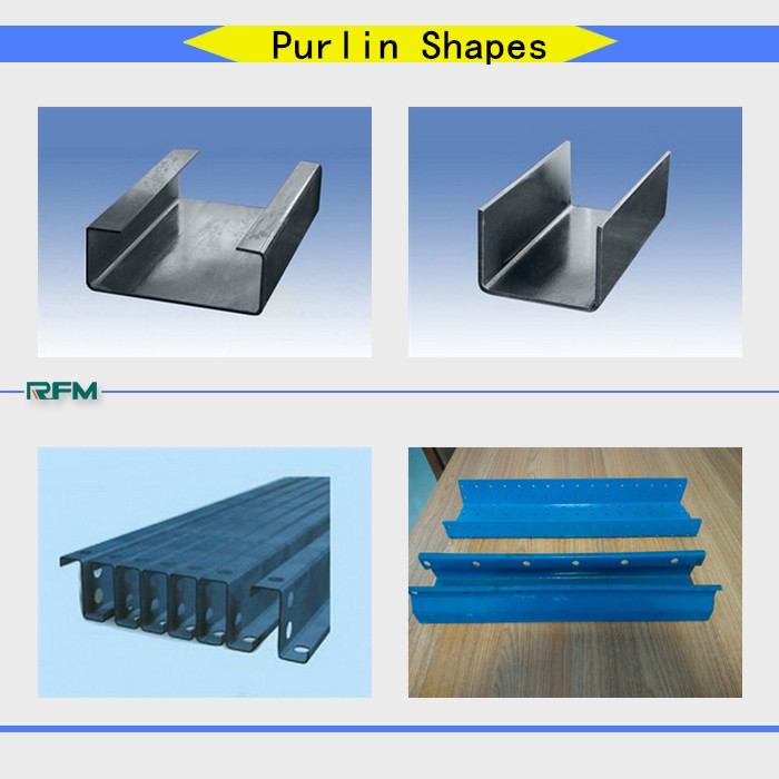 C profile steel strip purlin roll forming machine