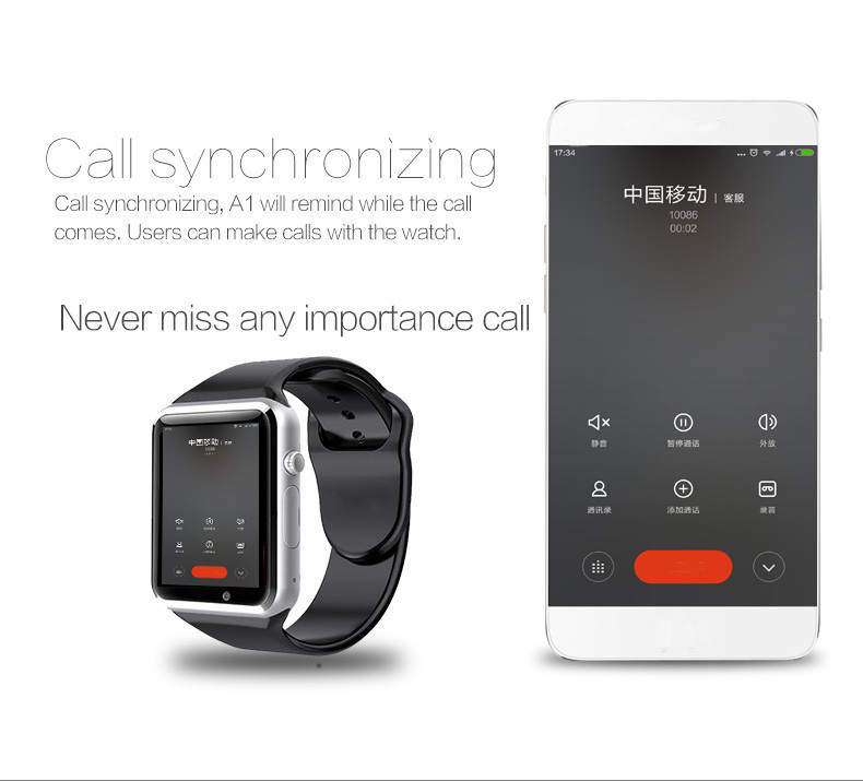 A1 Cheap Price Adult Smartwatch for Iphone Android Music Player Smart Watch Sports Recommend