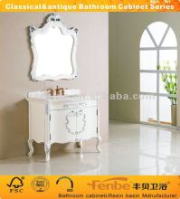 Classical&antique bathroom cabinet with natural premium marble top