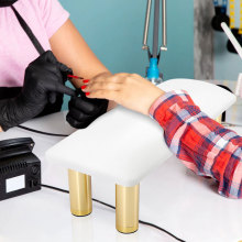 Adjustable Manicure Tool with Cleanable Leather Rest