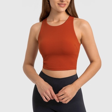 Wanita Workout Cropped Tank Tops