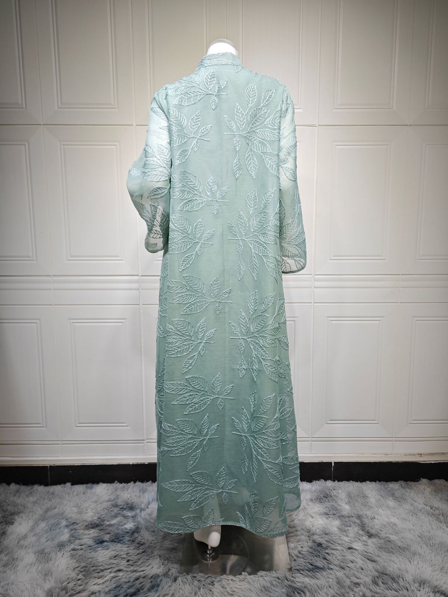 لباس لاکچری رمضانی جلابیا عبای زنانه AB561 (9) Ramadan Luxury Jalabiya Abaya Dress for Women AB561 (9)