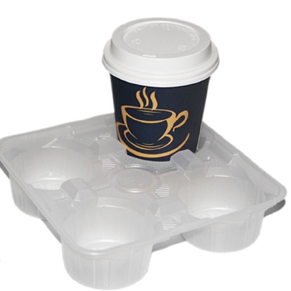 Plastikschale mit 4 Schalen plastic 4 cup tray