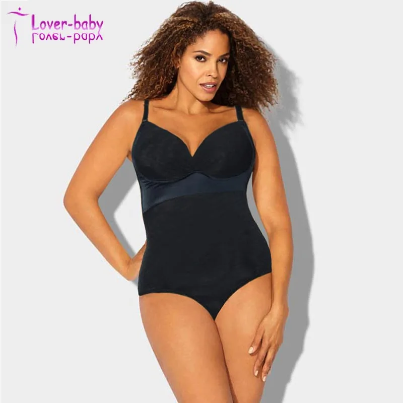 Newly in Stock Black Nylon Spandex Slimming Bodysuit Thong Body Shapers