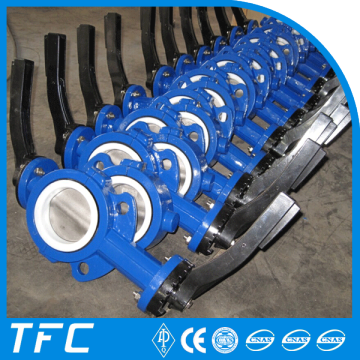 API 609 acero carbon valvula de mariposa