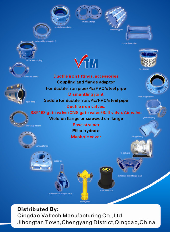 Ductile cast iron PN16 gate valve