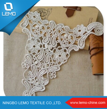 Cotton Nect Lace Collar African embroidery lace collar for garment dress