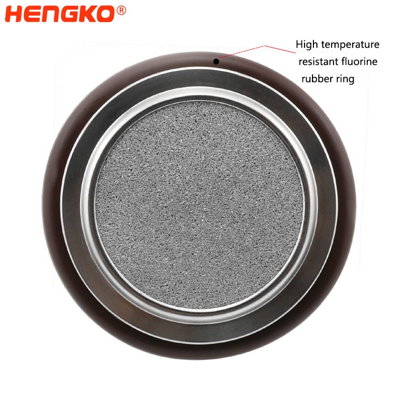 HENGKO Vacuum fittings stainless steel KF centering rings sintered metal filter porous disc filter for vacuum system