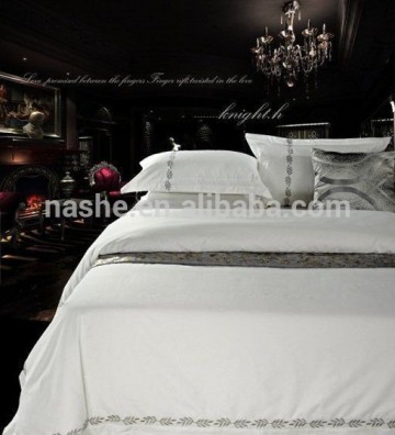 2015 NEW DESIGN Hotel Bed Sheet/ Embroidered Hotel Bed Linen