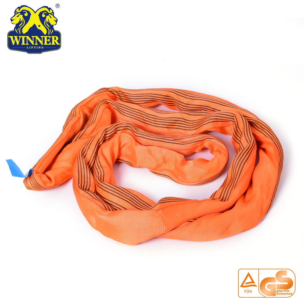 Heavy Duty 10T Polyester Feather Lifting Endless Round Sling