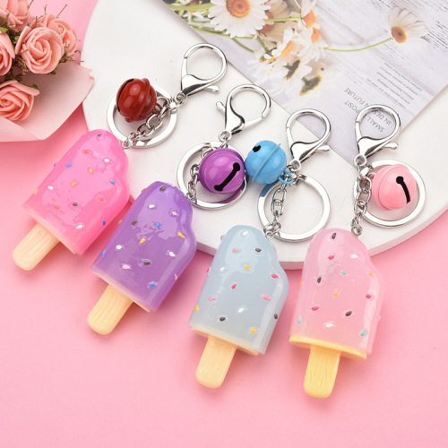 keychain wholesale Ice Cream Glitter Keychains Supplier
