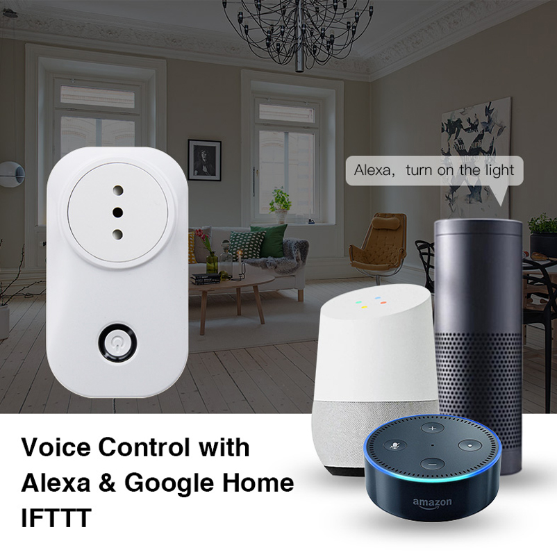 2020 IT Italy Italian Timer Smart Wall Electric Smart Socket Wifi Wireless Smart Outlet Socket Amazon Alexa Google Home IFTTT