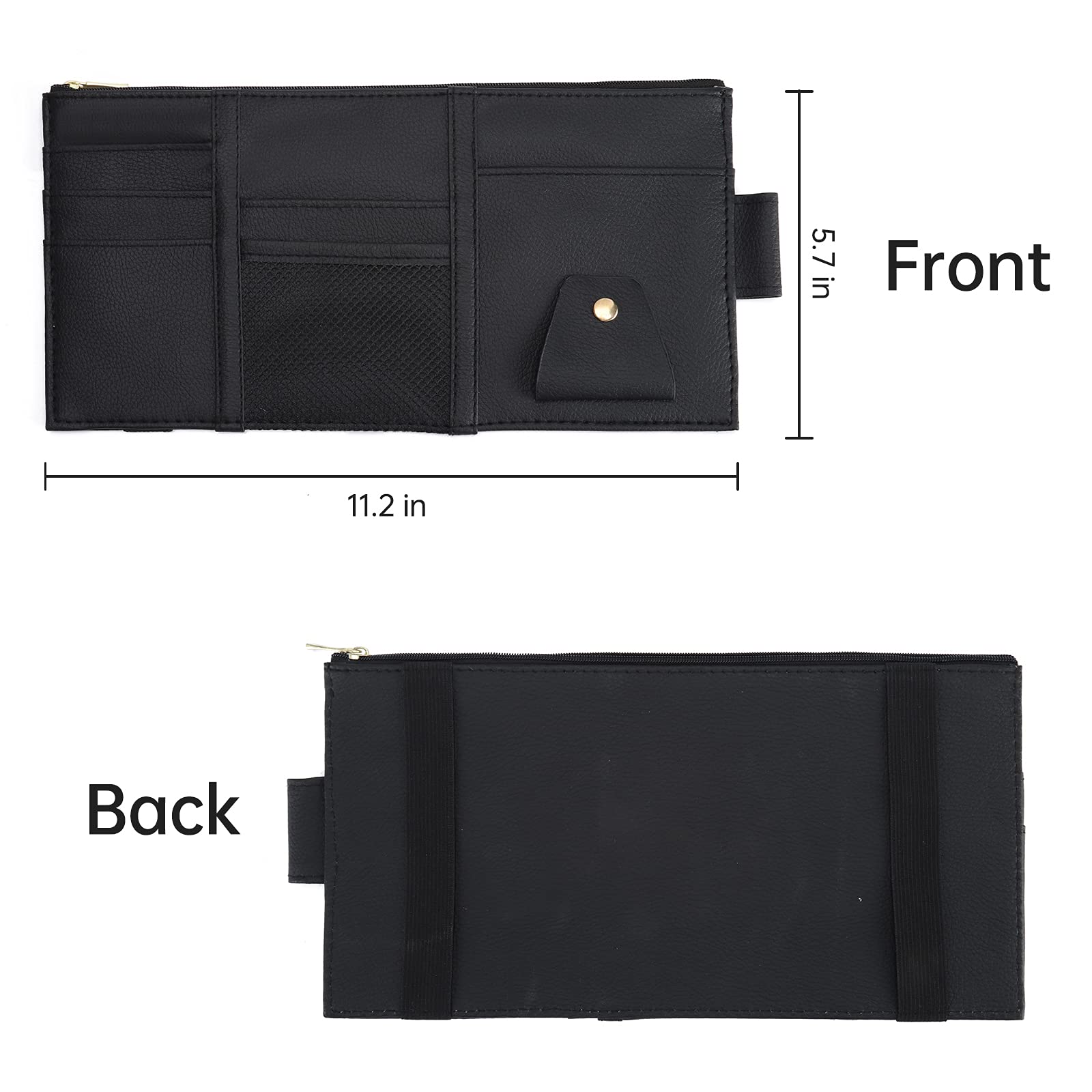 Auto Sun Visor Organizer Autozubehör Dokument Inhaber Hülle PU Leder Auto Registrierung und Versicherung Aufbewahrungstasche