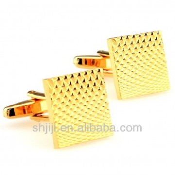 Square Gold Metal Cufflinks Wholesale