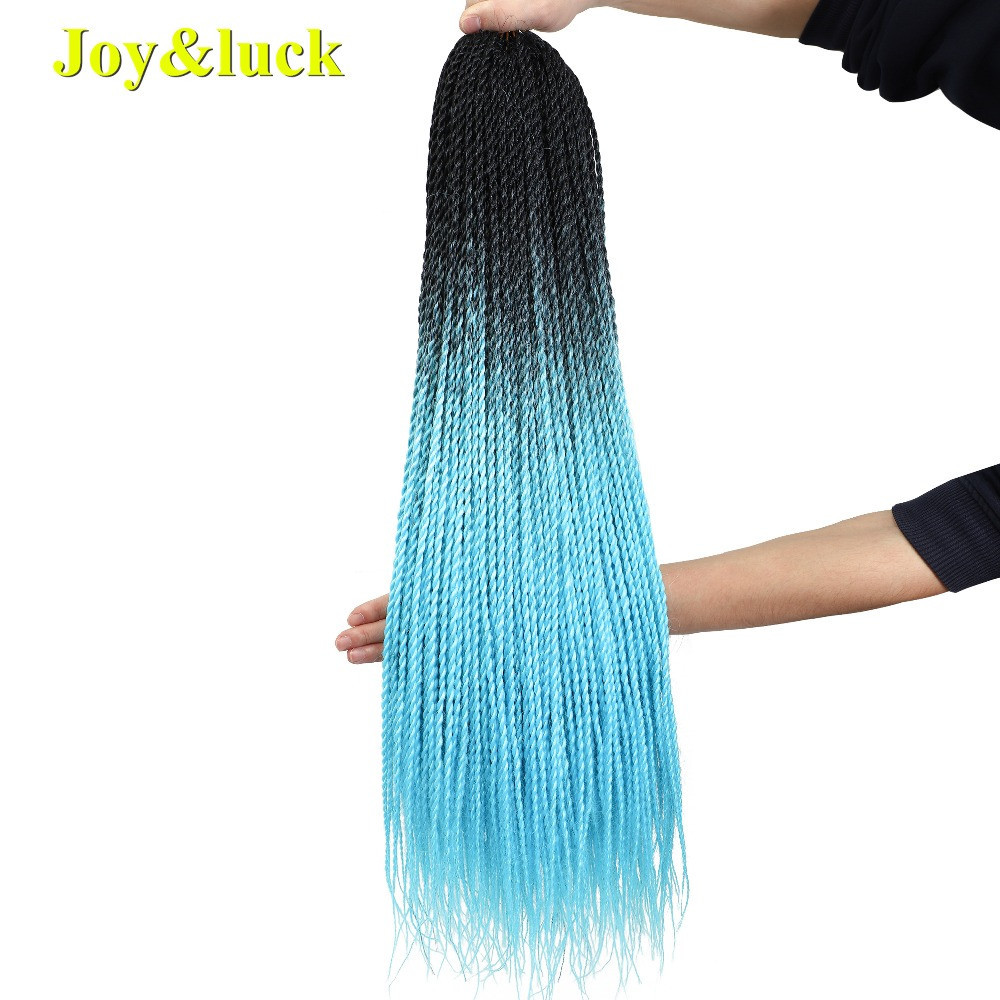 Wholesale Price Ombre Colors OME 2X Braiding Hair for Women 24inches Long Twist Braids Synthetic Braiding Hair Extentions