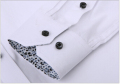 Męska bawełna popelina przycisk w dół koszuli białej sukni