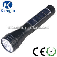 Aluminium Alloy Rechargeable Solar Energy Flashlight