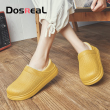 Women's Slippers For Home Winter Shoes Ladies Warm Sneaker Slippers With Fur Slip On House Shoes Unisex Indoor Furry Slides