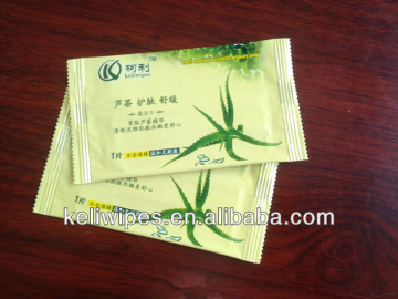 OEM organic skincare wet wipes, Single Pack