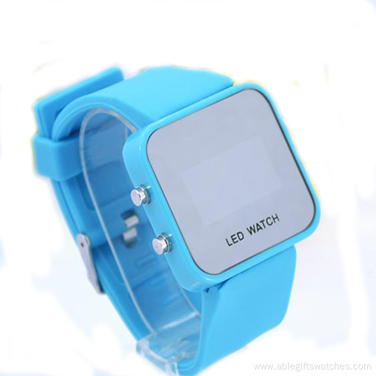 Fashion Kids Silicone strap white light led watches