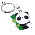 Aangepast logo schattige hangers cartoon panda sleutelhanger