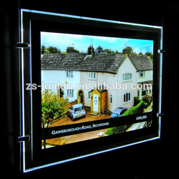 illuminated real estate sign, estate display, estate agent display