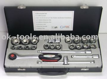 24pc sockets kit(SS8024D01) metal box