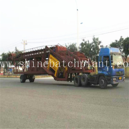 75 Hot Mobile Concrete Batching Machinery