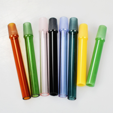 male Joint colorful semi-finished product for glass water pipe