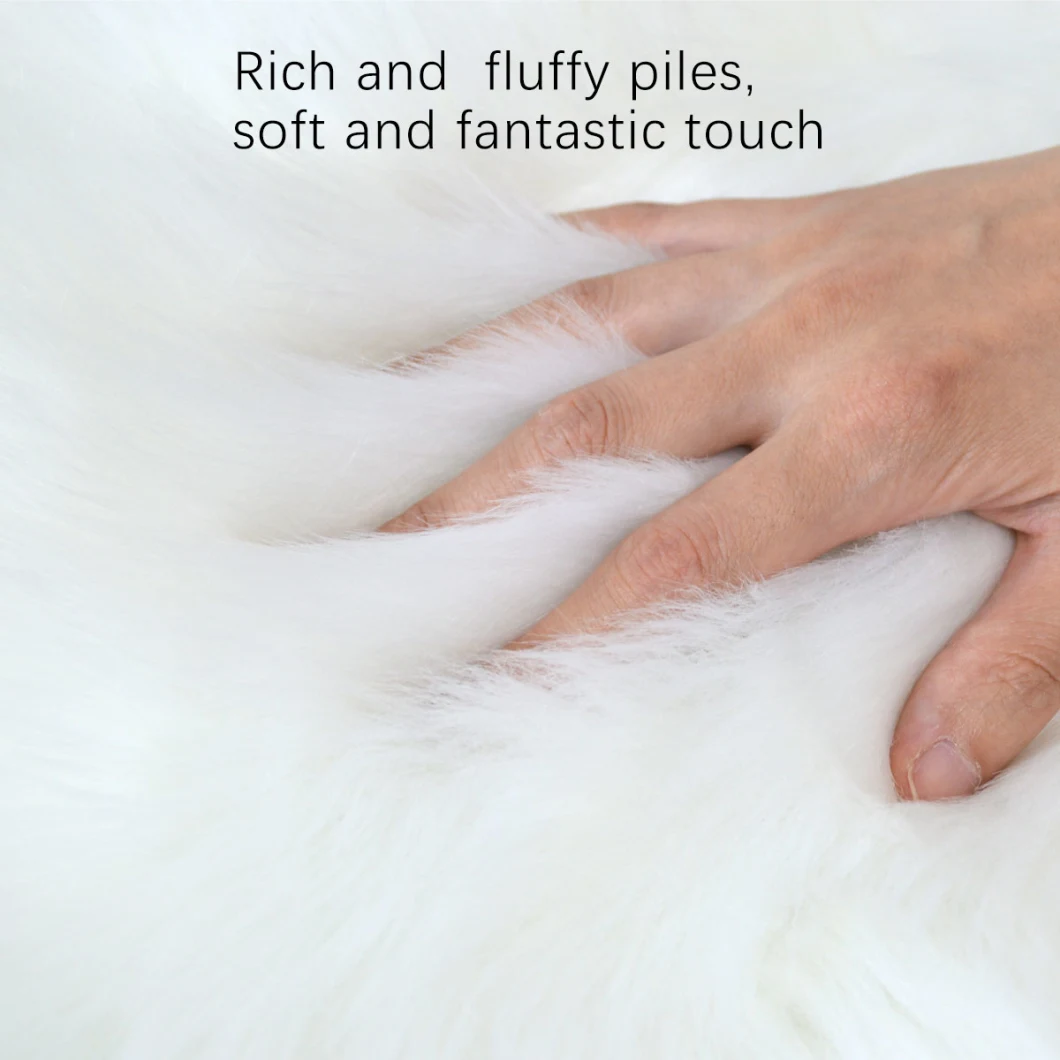 Smooth Touch Shaggy Faux Fur Rug for Living