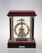 Mahogany Break Arch Mantel Clock