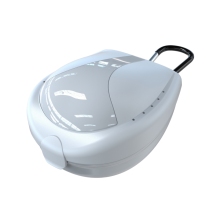 Ventilated Mouth Guard Case, Sports Mouth Guards Case, Sports Braces Case with Carabiner