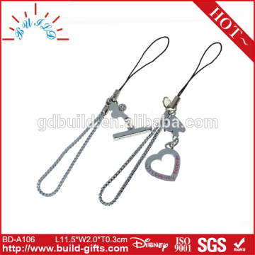 loving heart shape mobile phone straps