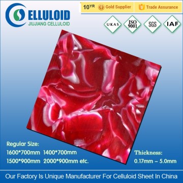30x30 patterns red celluloid sheet, celluloid plates china wholesales