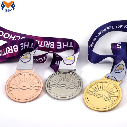 Conjunto personalizado de medalhas esportivas personalizadas