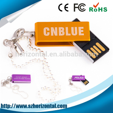 The smallest usb flash drives, USB 2.0 Memory Flash Pen Drive High Speed ,super mini usb flash drive