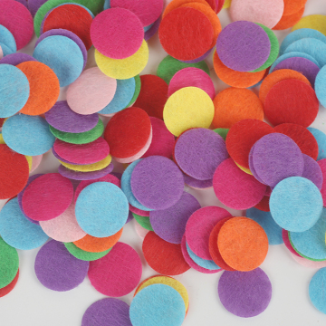 100pcs 15/20/25/30mm Non Woven Felt Fabric Round Felt Eco-Friendly Cloth Felts DIY Bundle For Sewing Dolls Scrapbook Decoration