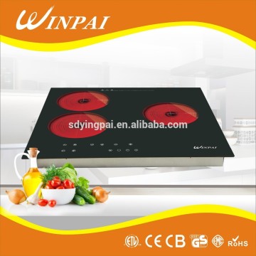 built-in type 3 hobs ceramic infared stove