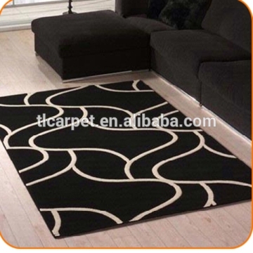 Cheap Black Rugs, Hand Knotted Carpet 002