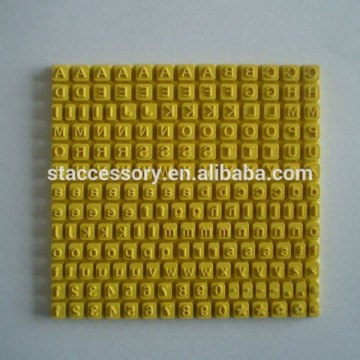 letter rubber stamps