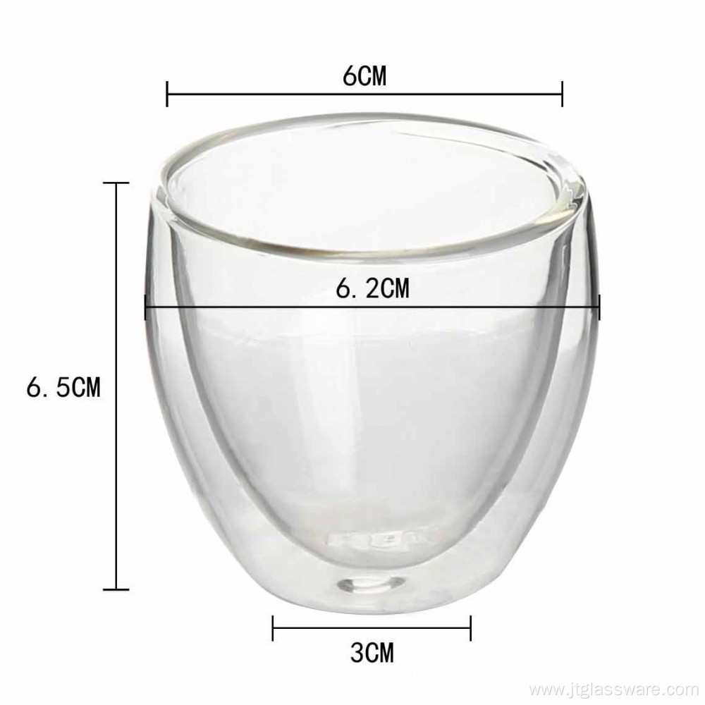 Double Wall Glass Cup in Drinking Glassware