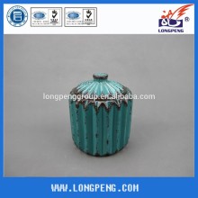 Antique Blue Ceramic Cookie Jar