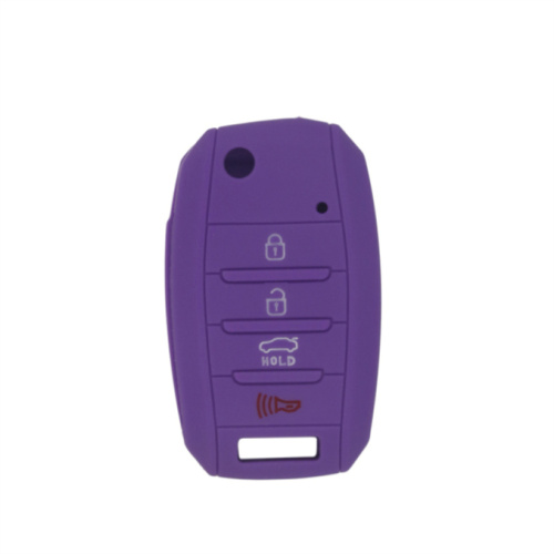 4 buttons KIA silicon car key cover